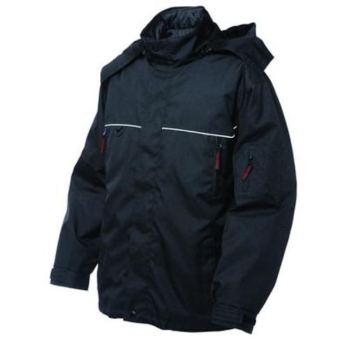 Poly Oxford Nylon 3-In-1 Jacket Black Medium