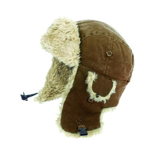 Duck Aviator Hat Brown Small