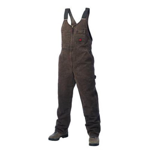 Washed Unlined Bib Overall Chestnut Medium