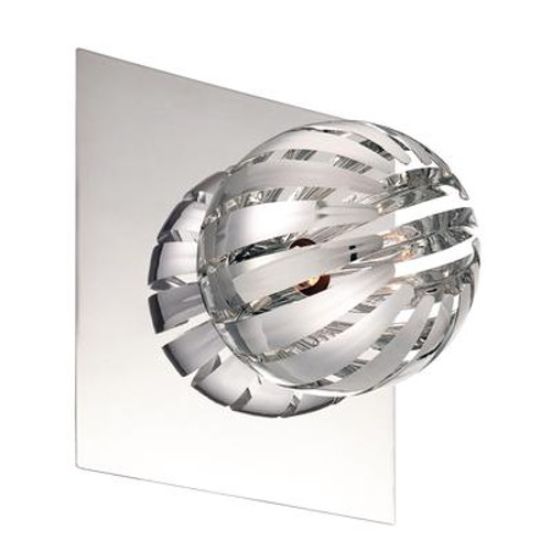 Cosmo Collection 1 Light Chrome Wall Sconce