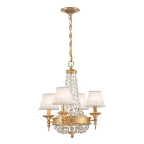 Pietra Collection 4 Light Gold Chandelier