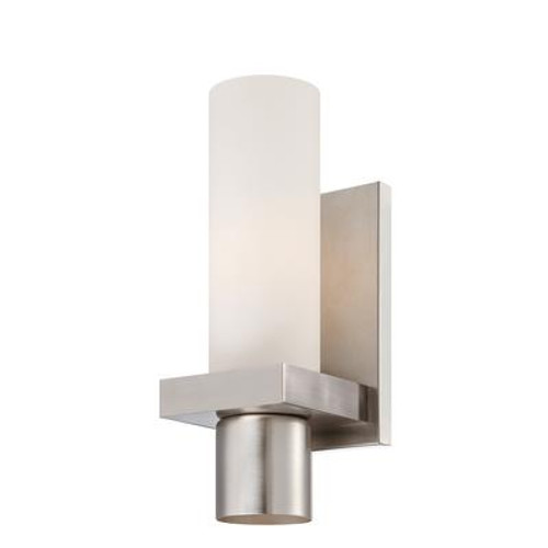 Pillar Collection 1 Light Brushed Nickel Wall Sconce