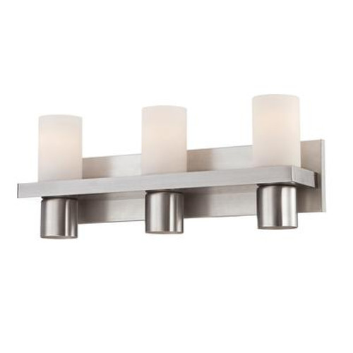 Pillar Collection 3 Light Brushed Nickel Bathbar