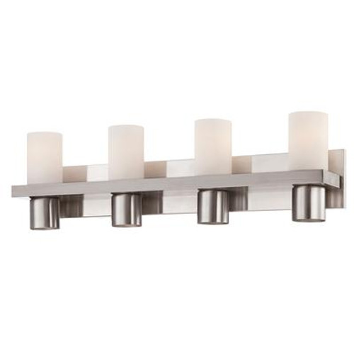 Pillar Collection 4 Light Brushed Nickel Bathbar