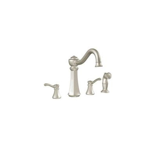 Vestige 2-Handle High Arc Kitchen Faucet in Classic Stainless