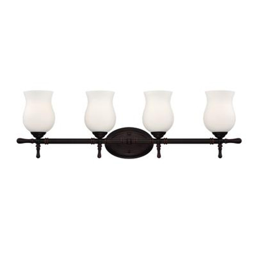 Regency Collection 4 Light Oil Rubbed Bronze Bathbar