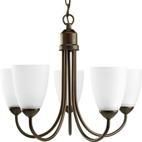 Gather Collection Antique Bronze 5-light Chandelier