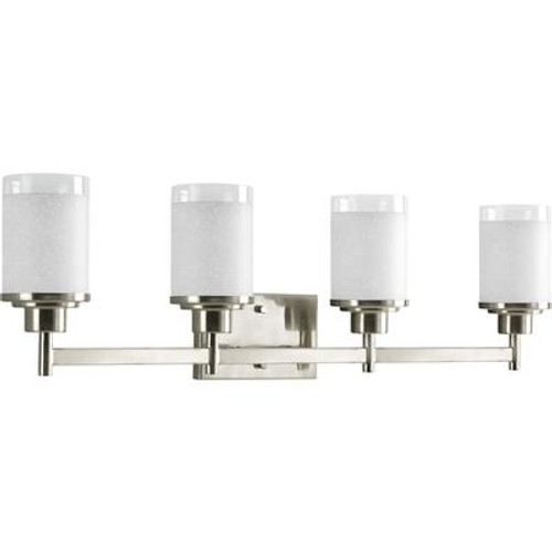 Alexa Collection Brushed Nickel 4-light Bath Light