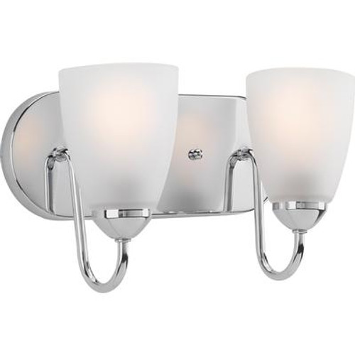 Gather Collection 2-light Polished Chrome Bath Light