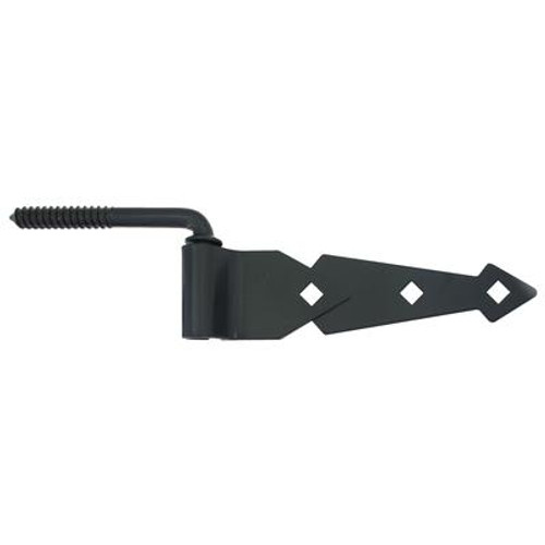 8 Inch  Black Strap Hinge