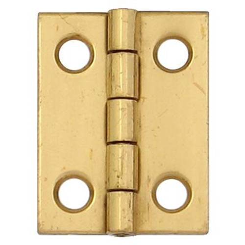 1 Inch  Solid Brass Narrow Hinge 4pk