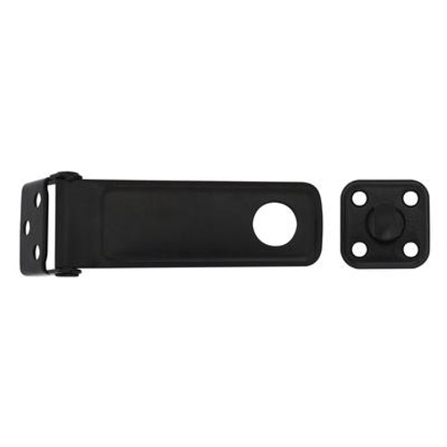 4-1/2 Inch  Black Latching Hasp