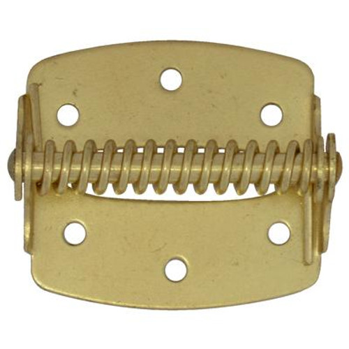 2 Inch  Satin Brass Spring Hinge 2pk