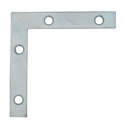 3 Inch  Zinc Flat Corner Brace 4pk