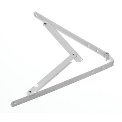 16 Inch X16 Inch  White Folding Shelf Bracket