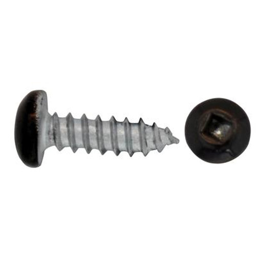 #7x1/2 Inch  Black Wood Screw Sq Dr 18pk