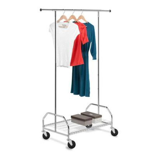 Bottom Shelf Garment Rack