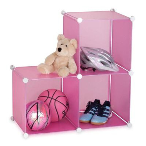 3 pack storage cubes- pink