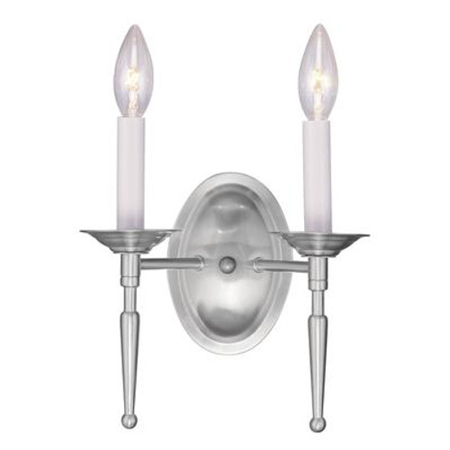 Providence 2 Light Brushed Nickel Incandescent Wall Sconce