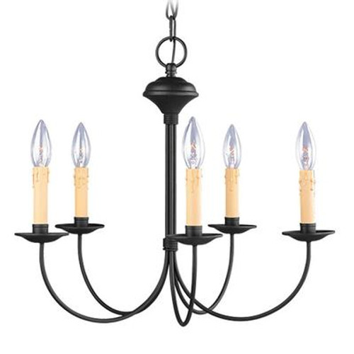 Providence 5 Light Black Incandescent Chandelier