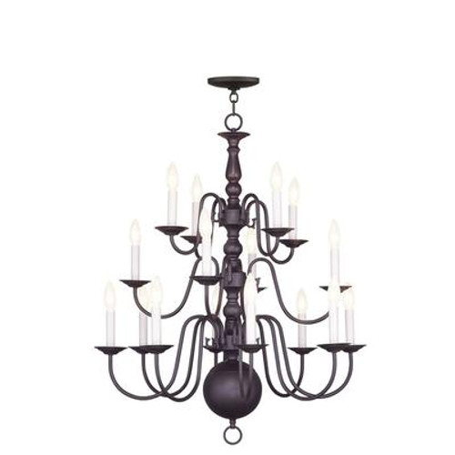 Providence 8 Light Bronze Incandescent Chandelier