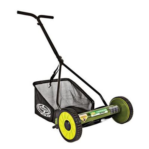 Mow Joe 16 Inch Manual Reel Mower With Grass Catcher