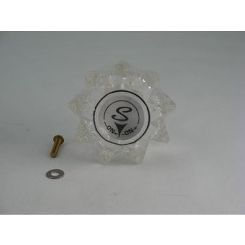 Replacement Acrylic Crystal Round Handle fits SYMMONS Shower Faucets