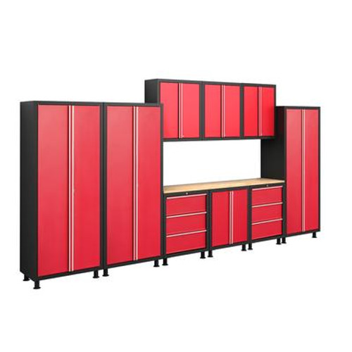 Bold Series 10 Piece Welded Cabinet Red