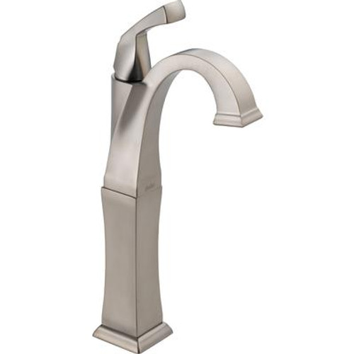 Dryden Single Hole 1-Handle High-Arc Bathroom Faucet in Stainless