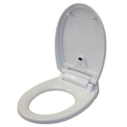 White Round Touch-Free Sensor Controlled Automatic Toilet Seat