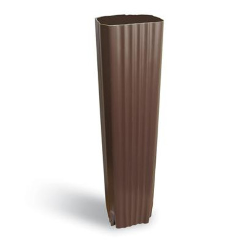 Downpipe 2 In. x 3 In. x10 Ft. - Brown