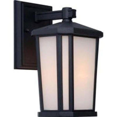 Apollo 1 Light Black Outdoor Incandescent Wall Light