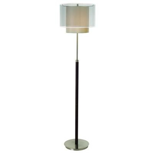 Trend Lighting 1 Light Floor Espresso/Brushed Nickel Incandescent Floor Lamp