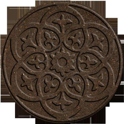 18 Inch Round SCROLL EARTH Stepping Stone