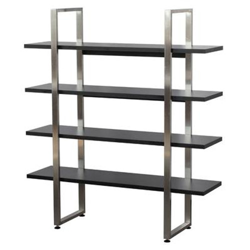 4-Shelf Contemporary Shelving unit 48 Inches W x 14 Inches x 54 Inches H