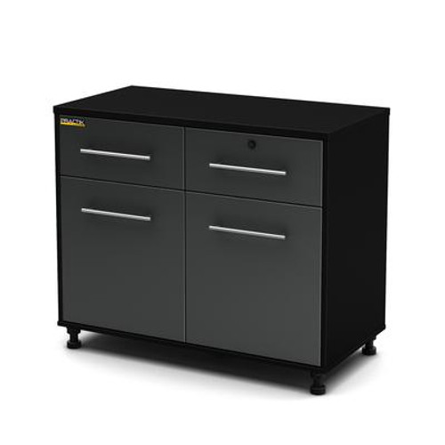 Karbon Base Storage Cabinet Pure Black & Charcoal