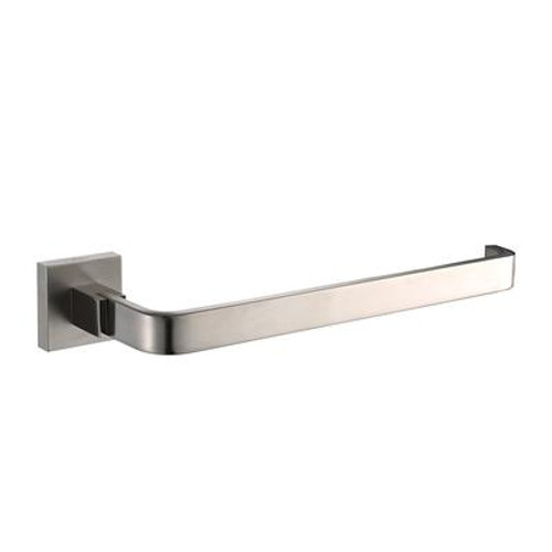 Aura Bathroom Accessories - Towel Ring Brushed Nickel