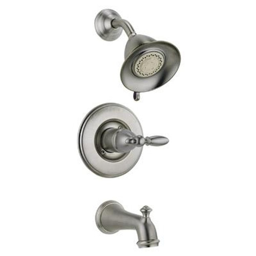 Victorian Collection 14 Series Tub and Shower Trim - Stainless Steel - Less Handles