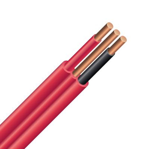 Electrical Cable &#150; Copper Electrical Wire Gauge 12/2 - Romex SIMpull NMD90 12/2 Red - 30M