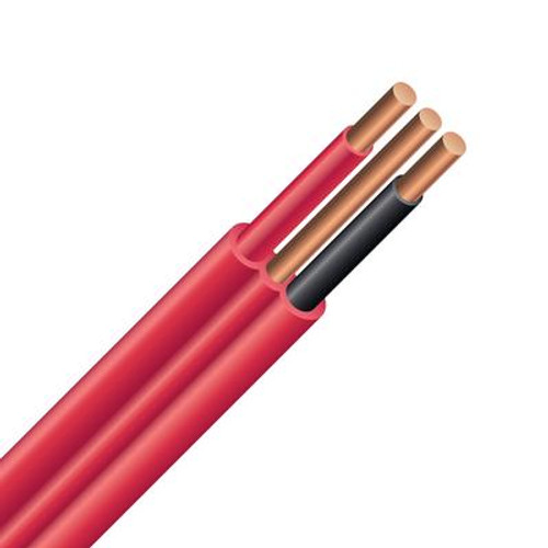 Electrical Cable &#150; Copper Electrical Wire Gauge 10/2 - Romex SIMpull NMD90 10/2 Red - 75M