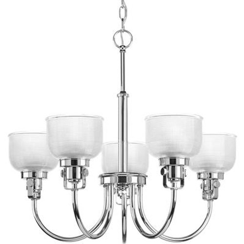 Archie Collection 5 Light Chrome Chandelier