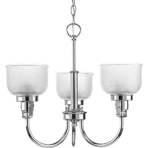 Archie Collection 3 Light Chrome Chandelier