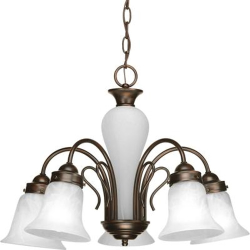 Bedford Collection 5 Light Antique Bronze Chandelier