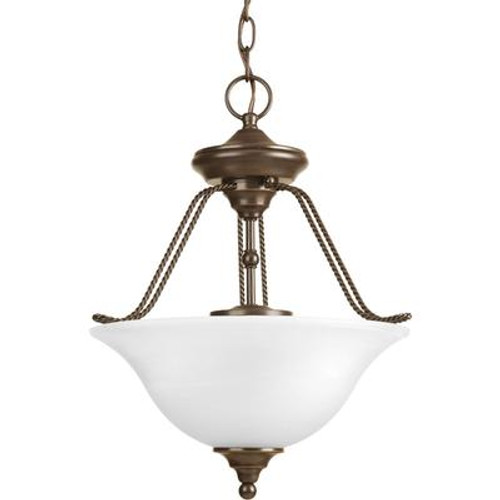 Avalon Collection 3 Light Antique Bronze Semi-flushmount