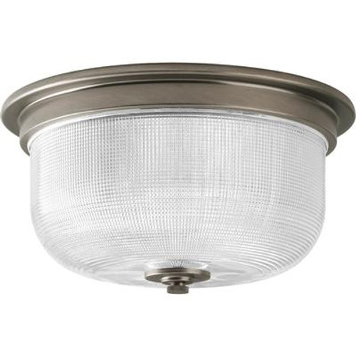 Archie Collection 2 Light Antique Nickel Flushmount