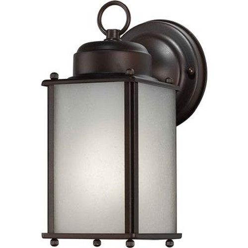 Burton 1 Light Antique Bronze  Outdoor Compact Fluorescent Lighting Wall Light