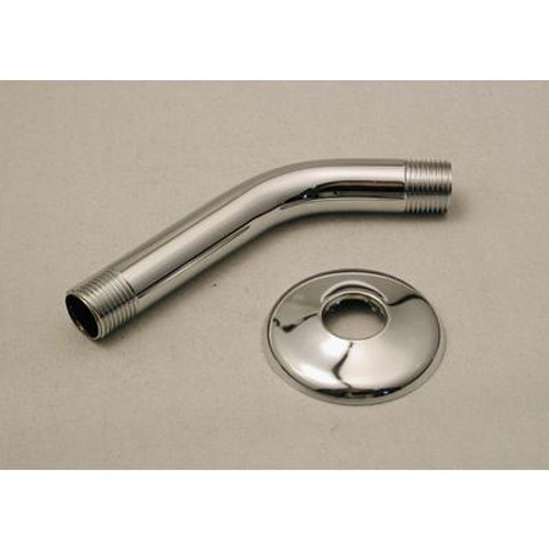 6 In. Metal Shower Arm and Flange