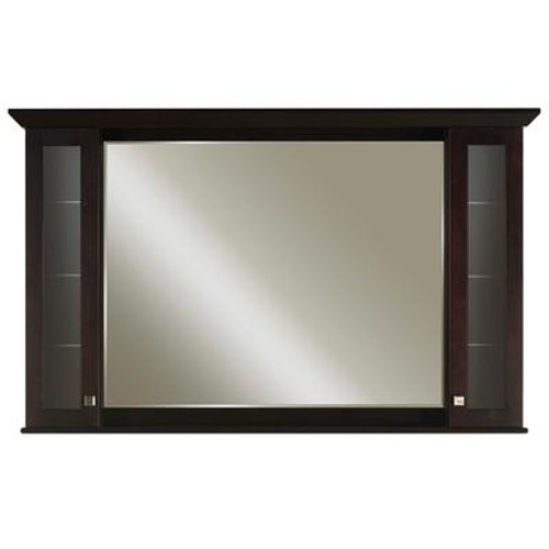 Manhattan 60 Inches Surface-Mount Mirrored Medicine Cabinet in Espresso (Faucet not included)