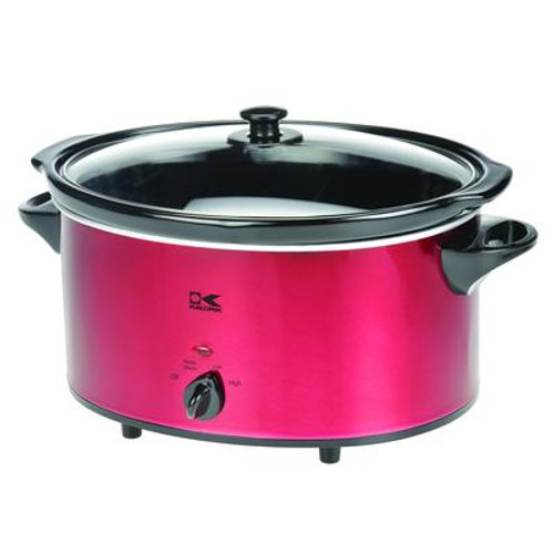 6 Qt Red Oval Slow Cooker