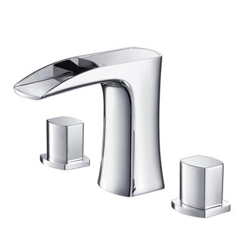 Fortore Widespread Mount Bathroom Vanity Faucet - Chrome